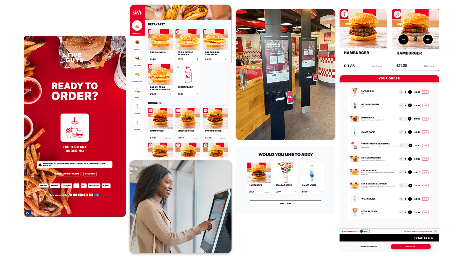 Kiosk self-service ordering