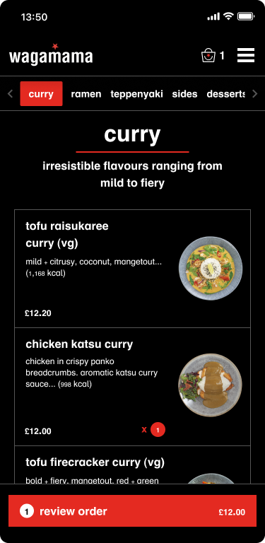 Click and collect ordering