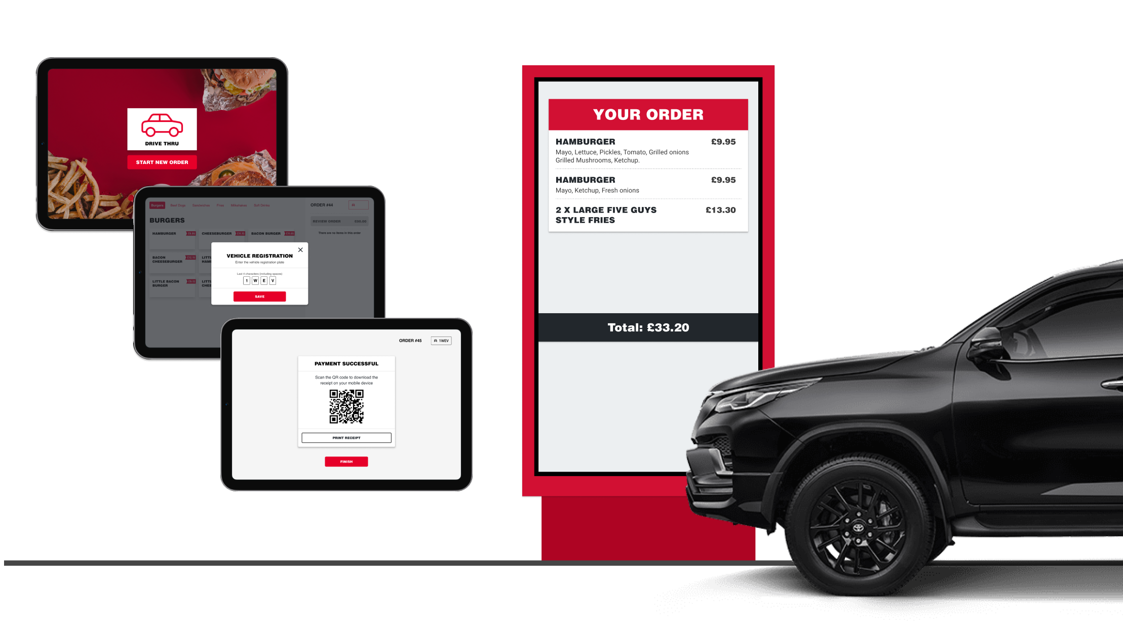Digital drive-thru ordering
